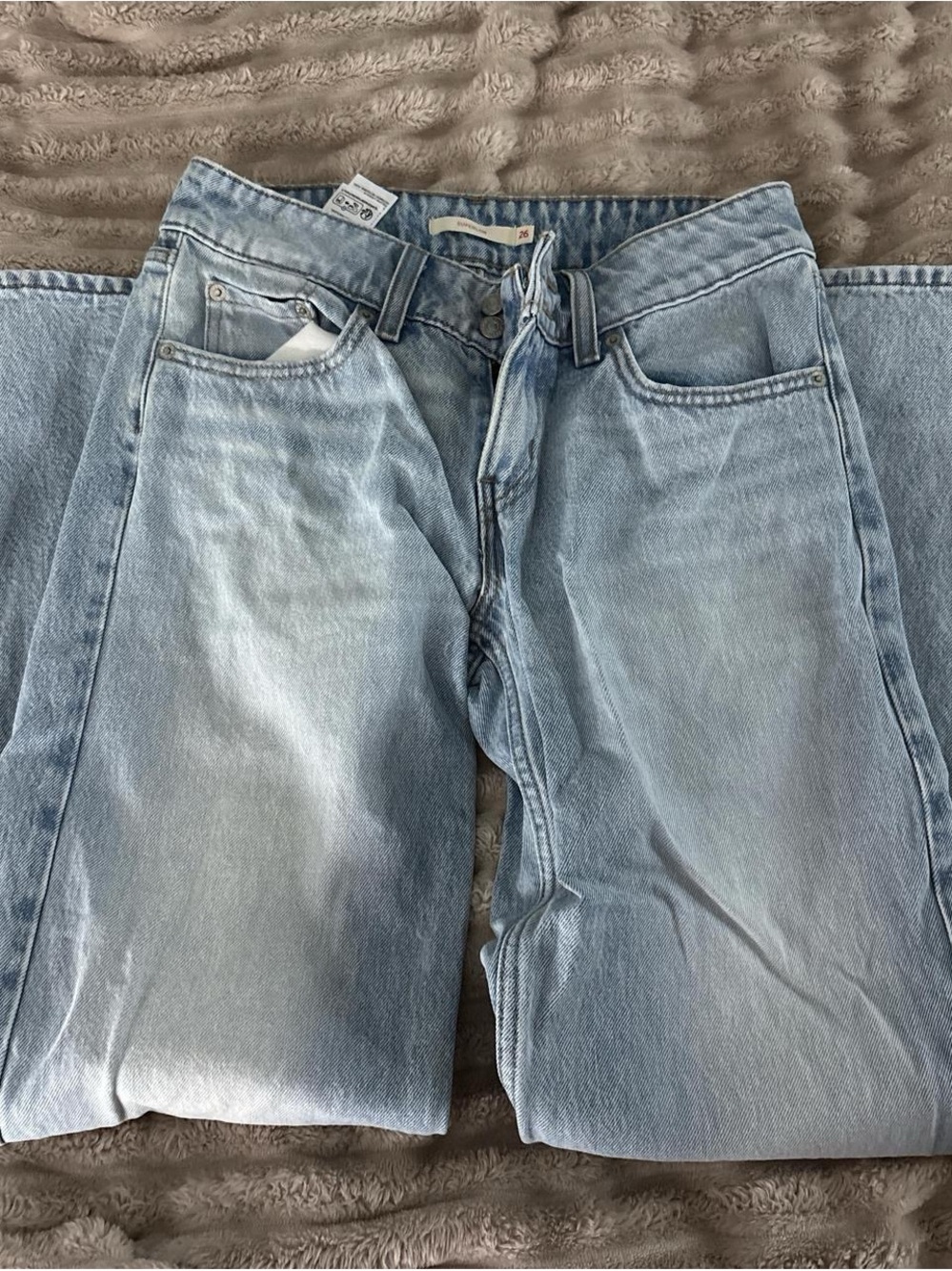 Levi's Light Blue Superlow Loose Jeans